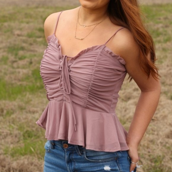 Tops - Roses Peplum Boutique Cami